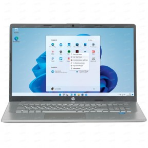 Ноутбук 17.3' HP Laptop 17-cp0114ur серебристый Full HD (1920x1080), IPS, AMD Ryzen 5 5500U, 6 ядер х 2.1 ГГц, RAM 16 ГБ, SSD 512 ГБ, AMD Radeon Graphics , Windows 11 Home