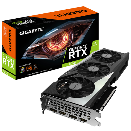Видеокарта GIGABYTE GeForce RTX 3050 GAMING OC 8G, GV-N3050GAMING OC-8GD