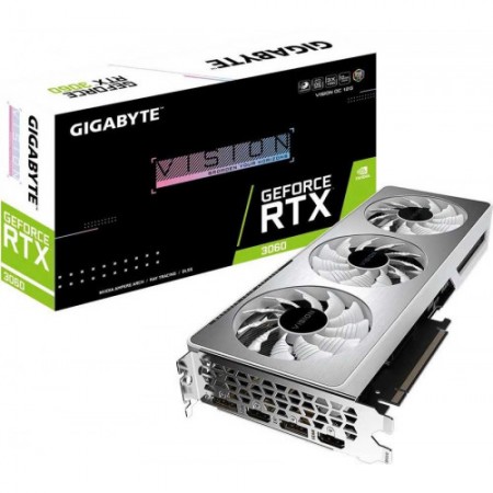 Видеокарта GIGABYTE GeForce RTX 3060 VISION OC (LHR) [GV-N3060VISION OC-12GD rev2.0]