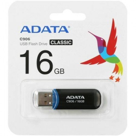 USB Flash накопитель 16Gb ADATA C906 Black