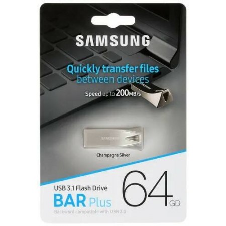 USB Flash накопитель 64Gb Samsung BAR Plus (MUF-64BE3/APC)