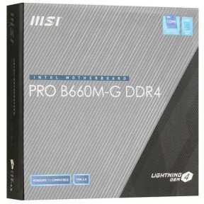 Материнская плата MSI PRO B660M-G DDR4