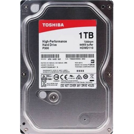 Жесткий диск Toshiba 1Tb P300 [HDWD110UZSVA]