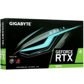 Видеокарта GIGABYTE GeForce RTX 3070 EAGLE (LHR) [GV-N3070EAGLE-8GD rev2.0]