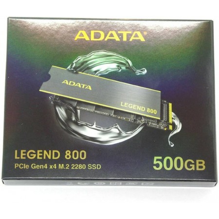 Твердотельный Накопитель SSD A-Data PCI-E 4.0 x4 500Gb ALEG-800-500GCS Legend 800
