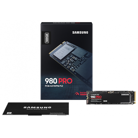 Твердотельный накопитель SSD M.2 SAMSUNG 500Gb 980 PRO, MZ-V8P500BW V-NAND 3-bit MLC, Elpis, PCIe Gen 4.0
