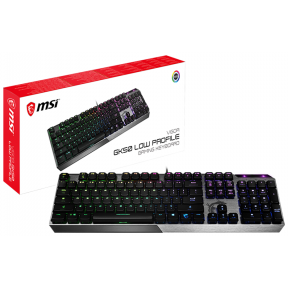 Клавиатура MSI VIGOR GK50 LOW PROFILE RU USB черный (s11-04ru225-ga7)