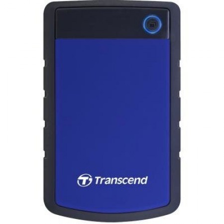 Накопитель HDD 2000 Gb USB3.0 Transcend StoreJet 25H3 TS2TSJ25H3B, 2,5" внешний,обрезиненный, противоударный, синий