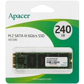Тверотельный Накопитель SSD Apacer 240GB M.2 AST280 SATA-III  <AP240GAST280-1>