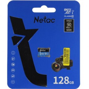 Флеш-Карта NeTac P500 Standard MicroSDXC 128GB U1/C10 up to 80MB/s, retail pack card only
