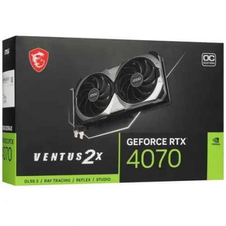 Видеокарта MSI GeForce RTX 4070 VENTUS 2X OC [GeForce RTX 4070 VENTUS 2X 12G]