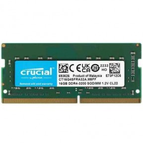 Оперативная память Crucial SO-DIMM DDR4 16Gb 3200MHz