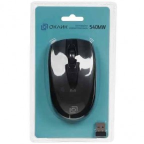 Мышь Oklick 540MW черный оптическая (1200dpi) беспроводная USB (2but)
