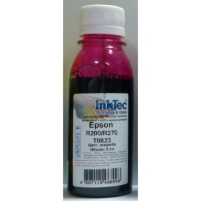 Чернила Epson R200/R270, E0010 (InkTec) T0823, M, 0,1л