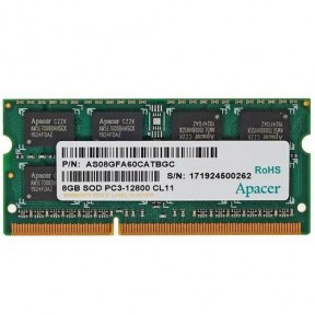 Оперативная память SO-DIMM Apacer 8 ГБ 1600Мц