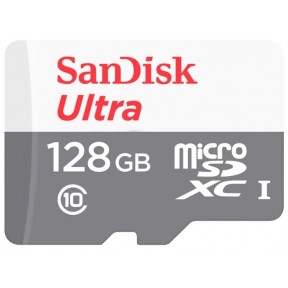 Карта памяти microSDXC 128Gb Class10 Sandisk SDSQUNS-128G-GN6MN Ultra 80 w/o adapter