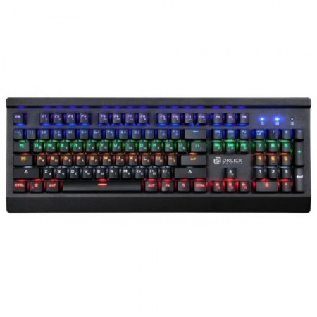 Клавиатура Oklick 920G механическая, подсветка, USB, чёрный 2456