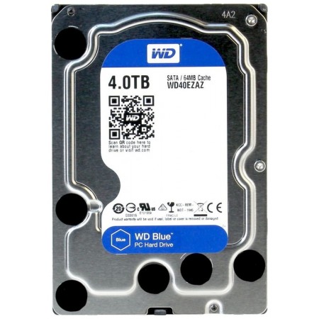 Жесткий диск HDD 3.5 SATA-III WD 4Tb Blue WD40EZAZ 5400ppm, 256MB 2657