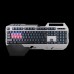 Клавиатура A4 Bloody B418 игровая, мультимедиа, подсветка LED, USB, серый