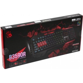 Клавиатура A4Tech Bloody B3590R механическая черный/красный USB for gamer LED
