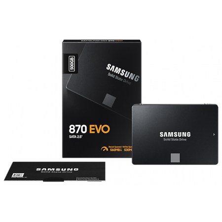 Накопитель SSD Samsung 870 EVO 500 GB SATA-III V-NAND (MZ-77E500BW)