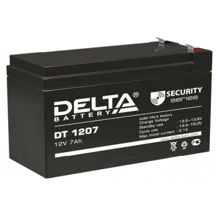 Аккумуляторная батарея Delta DT 1207 (12V 7Ah)