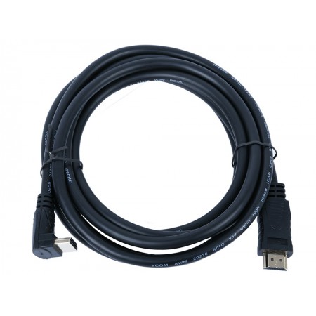Кабель HDMI<=>HDMI-угловой коннектор 90град 3м, 2.0V VCOM <CG523-3M> /