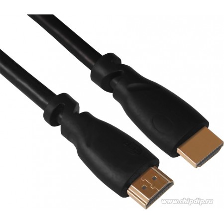 Greenconnect Кабель 1.8m HDMI 1.4, 4K, 3D, Ethernet 10.2 Гбит/с, 30/30 AWG, черный, черные коннекторы / 33-050502 /