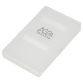 Контейнер для жесткого диска 2,5" USB 2.0 AgeStar (SUBCP1) белый