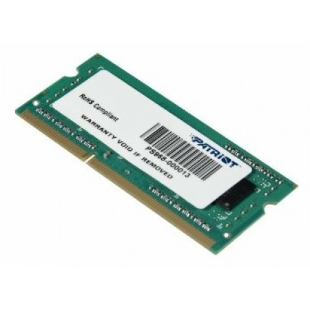 Модуль памяти SODIMM 4Gb DDR3 Patriot Universal PC12800 (PSD34G160081S)