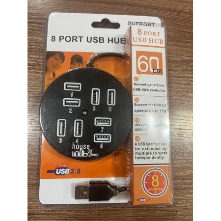 USB hub на 8 портов с выключателем usb 2.0 